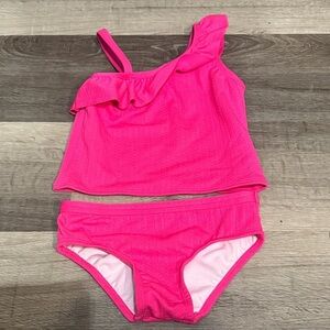 Kids Pink Ruffle Swimsuit wonder nation sz 5T